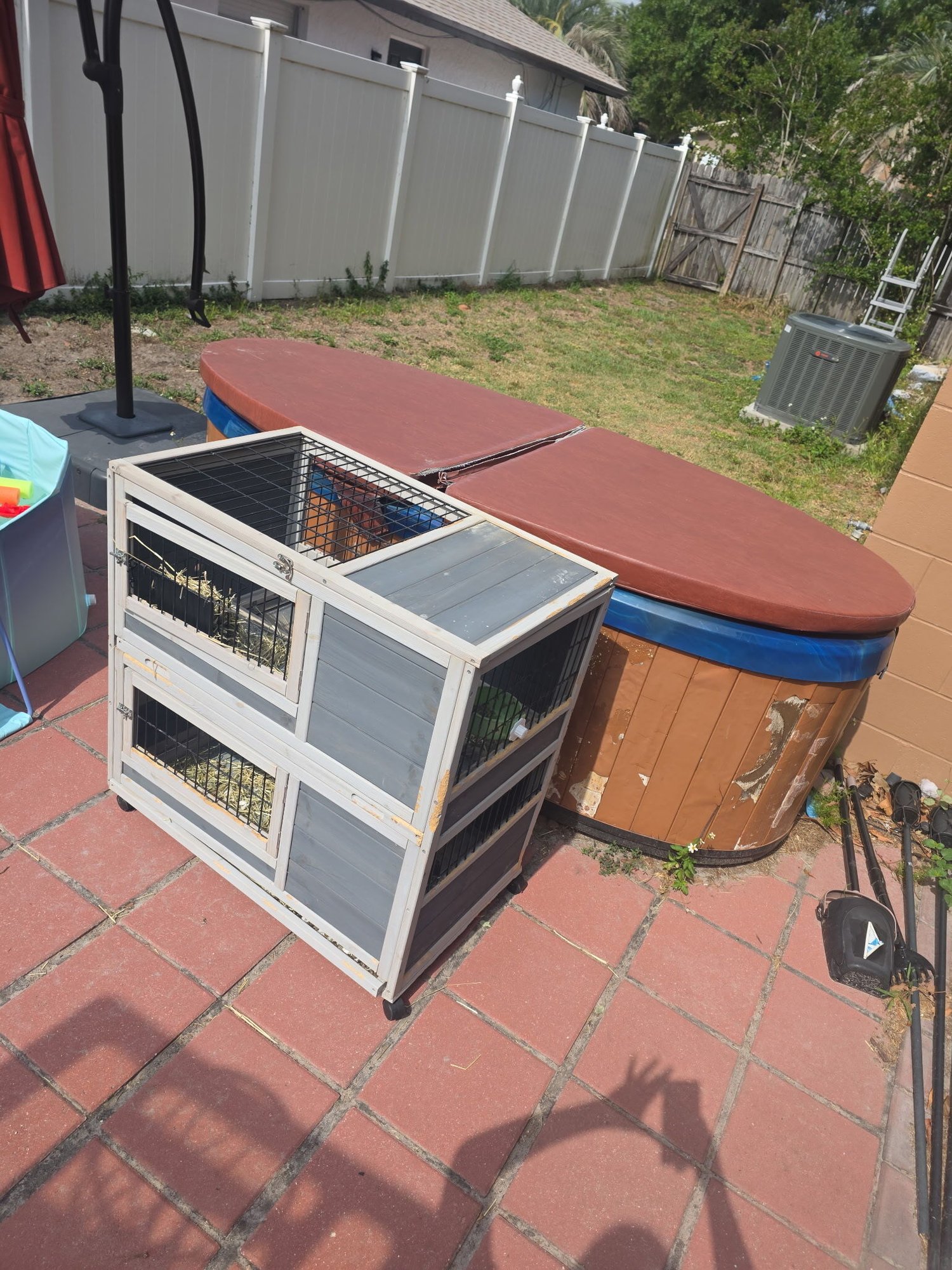 Rabbit Cage and Hot Tub Removal